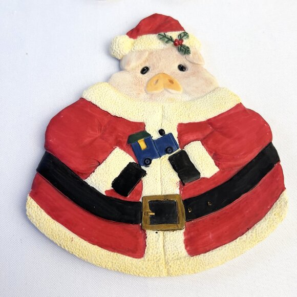 Youngs Vintage Christmas Miniature Santa Pig Tea Set Collection 1995 – 9 pcs. - Picture 4 of 11